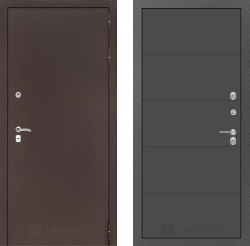 Дверь Лабиринт (LABIRINT) CLASSIC 13 Графит софт