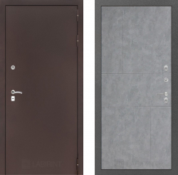 Дверь Лабиринт (LABIRINT) CLASSIC 21 Бетон светлый