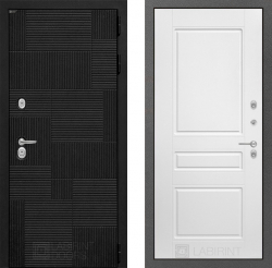 Дверь Лабиринт (LABIRINT) PAZL 03 Белый лофт