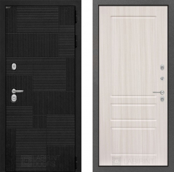 Дверь Лабиринт (LABIRINT) PAZL 03 Сандал белый