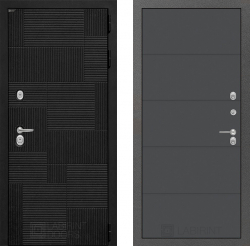 Дверь Лабиринт (LABIRINT) PAZL 13 Графит софт