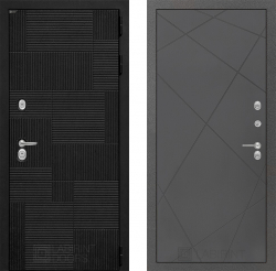 Дверь Лабиринт (LABIRINT) PAZL 24 Графит софт