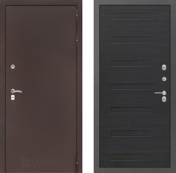 Дверь Лабиринт (LABIRINT) CLASSIC антик медный 14 Эковенге поперечный