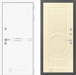 Дверь Лабиринт (LABIRINT) LINE WHITE 23 Шампань