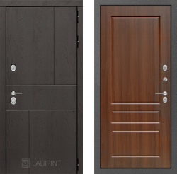 Дверь Лабиринт (LABIRINT) URBAN 03 Орех бренди