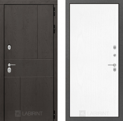 Дверь Лабиринт (LABIRINT) URBAN 07 Белое дерево