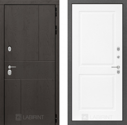 Дверь Лабиринт (LABIRINT) URBAN 11 Белый софт