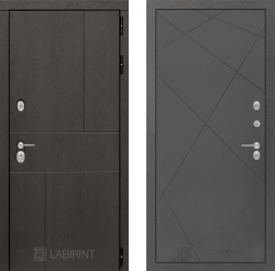 Дверь Лабиринт (LABIRINT) URBAN 24 Графит софт