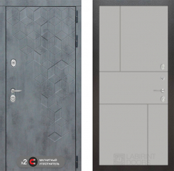 Дверь Лабиринт (LABIRINT) BETON 21 Грей софт