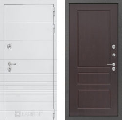 Дверь Лабиринт (LABIRINT) TRENDO 03 Орех премиум