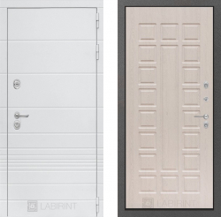 Дверь Лабиринт (LABIRINT) TRENDO 04 Белёный дуб