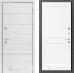 Дверь Лабиринт (LABIRINT) TRENDO 11 Белый софт