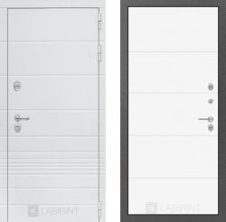 Дверь Лабиринт (LABIRINT) TRENDO 13 Белый софт