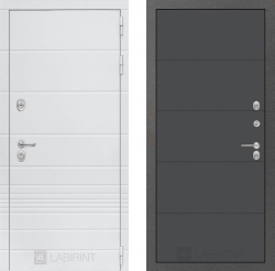 Дверь Лабиринт (LABIRINT) TRENDO 13 Графит софт