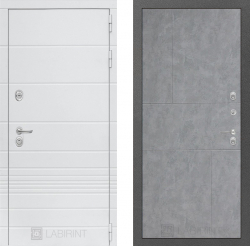 Дверь Лабиринт (LABIRINT) TRENDO 21 Бетон светлый