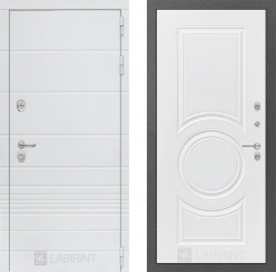 Дверь Лабиринт (LABIRINT) TRENDO 23 Белый софт