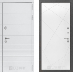 Дверь Лабиринт (LABIRINT) TRENDO 24 Белый софт