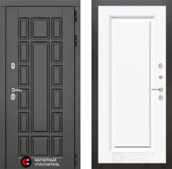 Дверь Лабиринт (LABIRINT) NEW YORK 27 Эмаль Белый (RAL-9003)