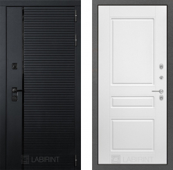 Дверь Лабиринт (LABIRINT) PIANO 03 Белый лофт