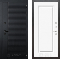 Дверь Лабиринт (LABIRINT) PIANO 27 Эмаль Белый (RAL-9003)