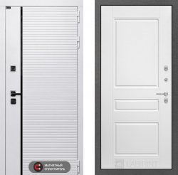 Дверь Лабиринт (LABIRINT) ROYAL 03 Белый лофт