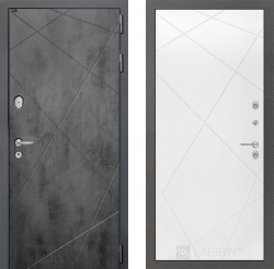 Дверь Лабиринт (LABIRINT) LOFT 24 Белый софт