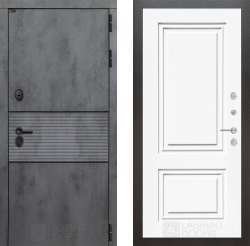 Дверь Лабиринт (LABIRINT) INFINITY 26 Эмаль Белый (RAL-9003)